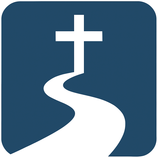 a path winding towards the cross